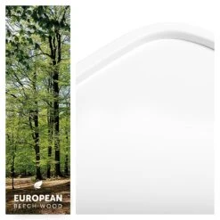 HAUCK Tablette Pour Chaise Haute Alpha Bois Blanche -Allobébé ha058050540 2