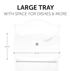 HAUCK Tablette Pour Chaise Haute Alpha Bois Blanche -Allobébé ha058050540 4