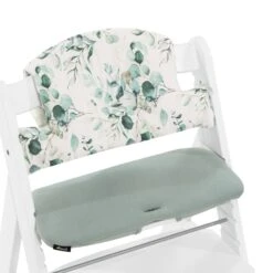 HAUCK Coussin De Chaise Haute Select Jersey Leaves Mint