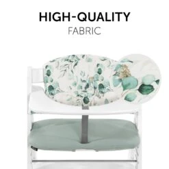 HAUCK Coussin De Chaise Haute Select Jersey Leaves Mint -Allobébé ha058467491 2