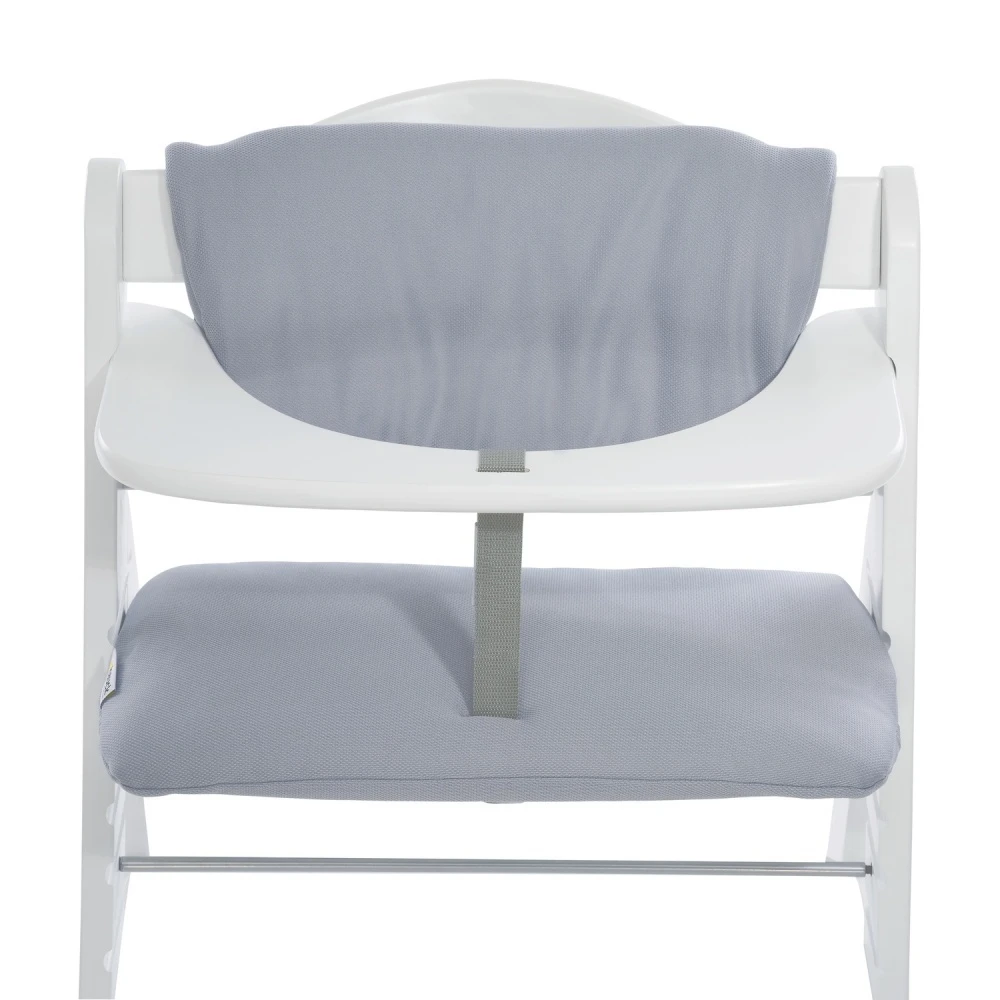 HAUCK Coussin De Chaise Haute Deluxe Stretch Grey 1 HAUCK Coussin De Chaise Haute Deluxe Stretch Grey