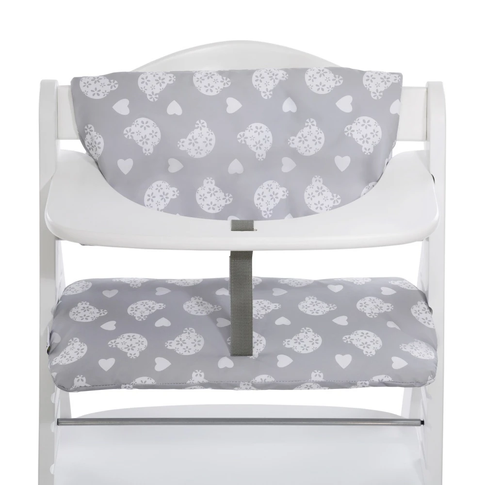 HAUCK Coussin De Chaise Haute Deluxe Teddy Grey 1 HAUCK Coussin De Chaise Haute Deluxe Teddy Grey