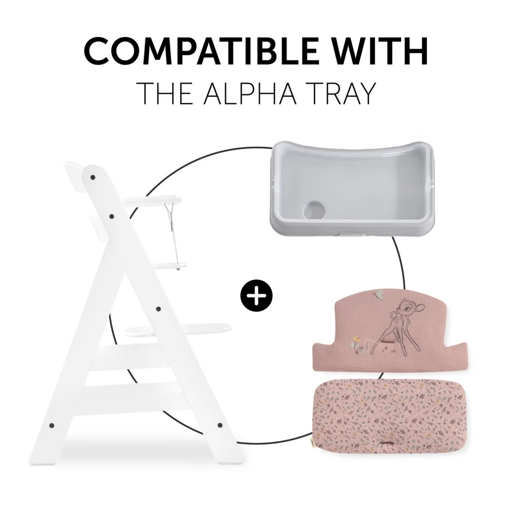 HAUCK Coussin De Chaise Haute Select Bambi Rose 8 HAUCK Coussin De Chaise Haute Select Bambi Rose – Image 8