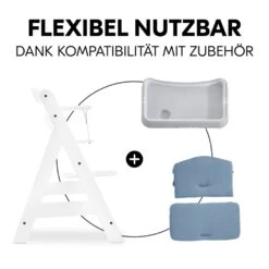 HAUCK Coussin D'assise Pour Chaise Haute Alpha+ Dusty Blue -Allobébé ha058469006 10