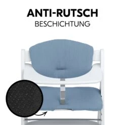 HAUCK Coussin D'assise Pour Chaise Haute Alpha+ Dusty Blue -Allobébé ha058469006 6