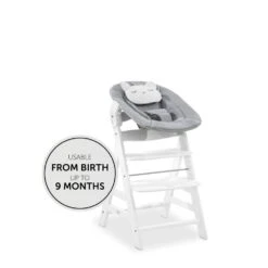 HAUCK Light Grey Transat Balancelle Pour Chaise Haute évolutive Alpha 2en1 Gris -Allobébé ha062161833 2