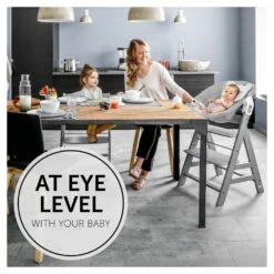 HAUCK Light Grey Transat Balancelle Pour Chaise Haute évolutive Alpha 2en1 Gris -Allobébé ha062161833 6