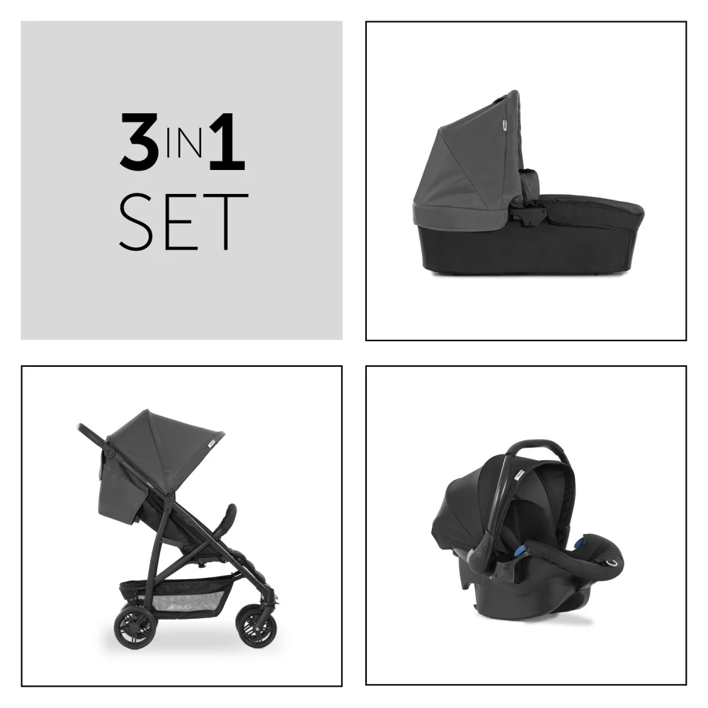 HAUCK Pack Poussette Rapid 4 Trioset Grey 2 HAUCK Pack Poussette Rapid 4 Trioset Grey – Image 2