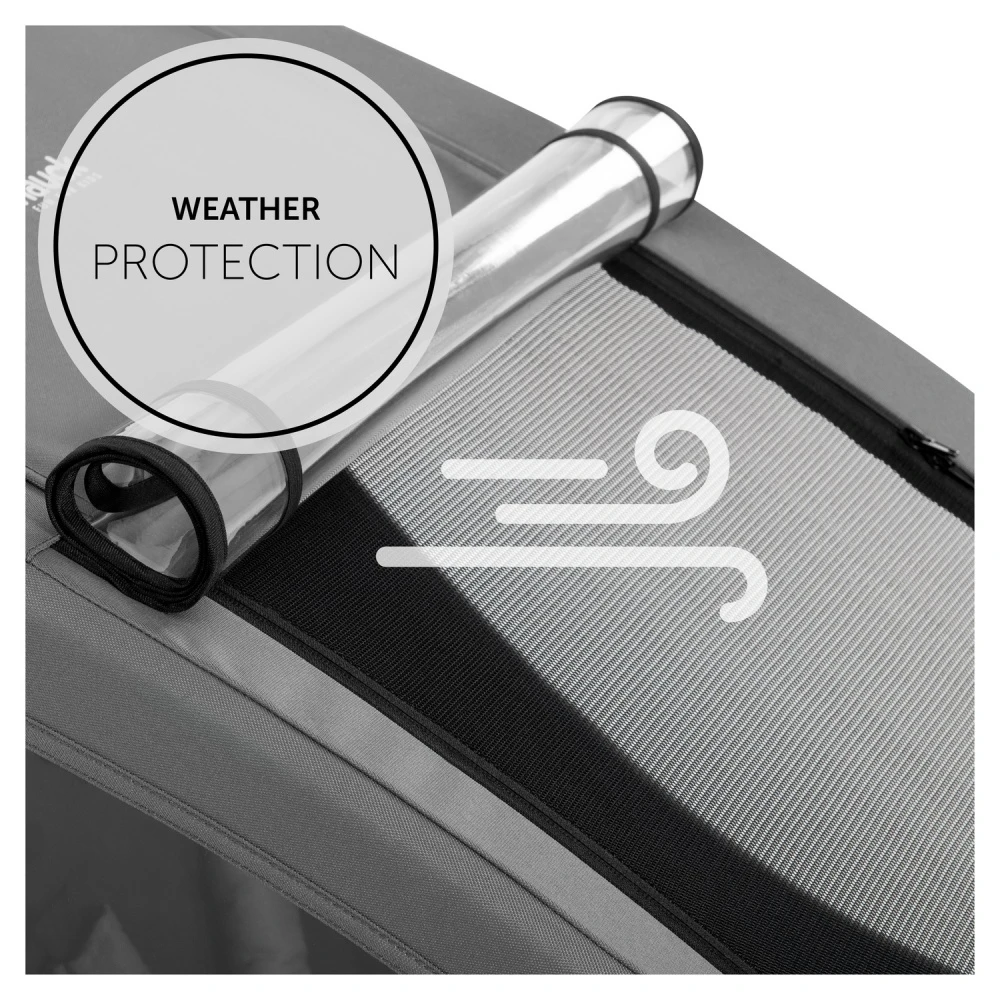 HAUCK Remorque Pour Vélo Dryk Duo Grey 11 HAUCK Remorque Pour Vélo Dryk Duo Grey – Image 11