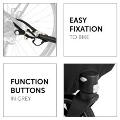 HAUCK Remorque Pour Vélo Dryk Duo Rose 24 HAUCK Remorque Pour Vélo Dryk Duo Rose -Allobébé ha070015037 7