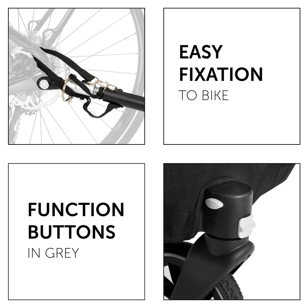 HAUCK Remorque Pour Vélo Dryk Duo Rose 8 HAUCK Remorque Pour Vélo Dryk Duo Rose – Image 8