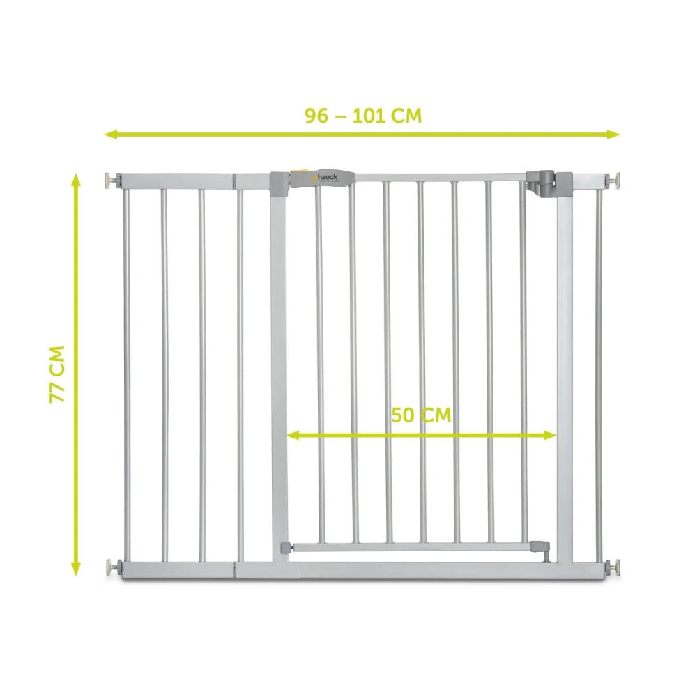 HAUCK Extension De Barrière De Sécurité Stop N Safe 2 +21cm Silver 4 HAUCK Extension De Barrière De Sécurité Stop N Safe 2 +21cm Silver – Image 4