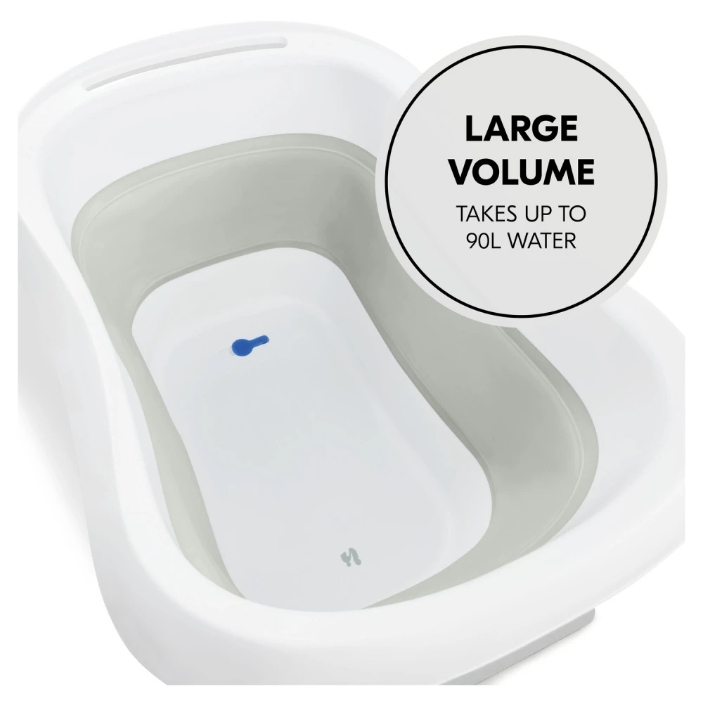 HAUCK Baignoire Pliable Wash N Fold L White Sage 3 HAUCK Baignoire Pliable Wash N Fold L White Sage – Image 3