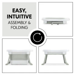 HAUCK Baignoire Pliable Wash N Fold L White Sage 11 HAUCK Baignoire Pliable Wash N Fold L White Sage -Allobébé ha092427034 5