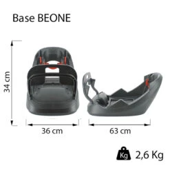 Siège Auto Coque Beone + Base Luxe Gris - Groupe 0+ 11 Siège Auto Coque Beone + Base Luxe Gris - Groupe 0+ -Allobébé ia031171891 4
