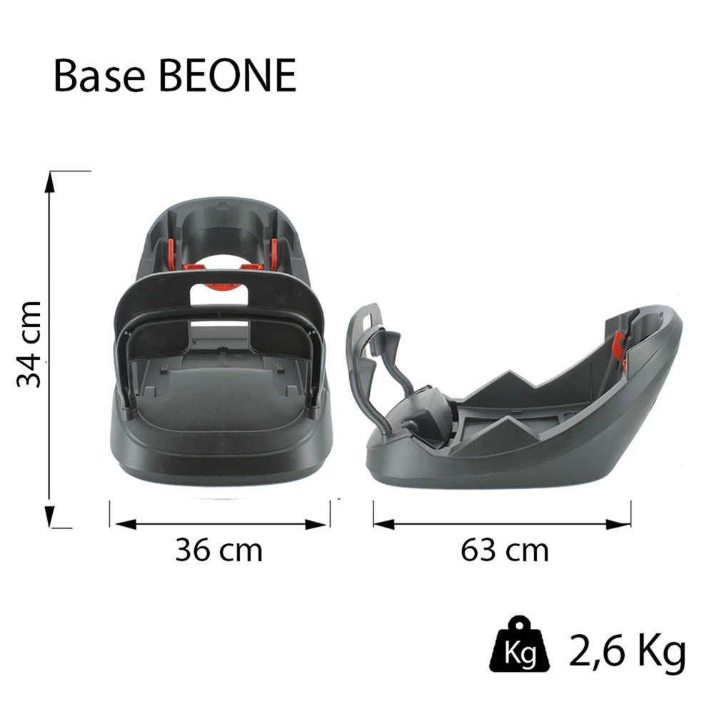 Siège Auto Coque Beone + Base Luxe Gris - Groupe 0+ 5 Siège Auto Coque Beone + Base Luxe Gris - Groupe 0+ – Image 5