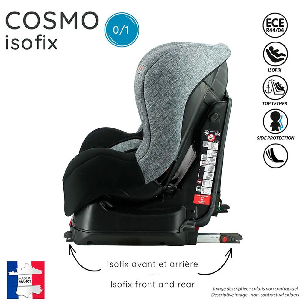 Siège Auto Cosmo Isofix Luxe Rouge - Groupe 0/1 4 Siège Auto Cosmo Isofix Luxe Rouge - Groupe 0/1 – Image 4