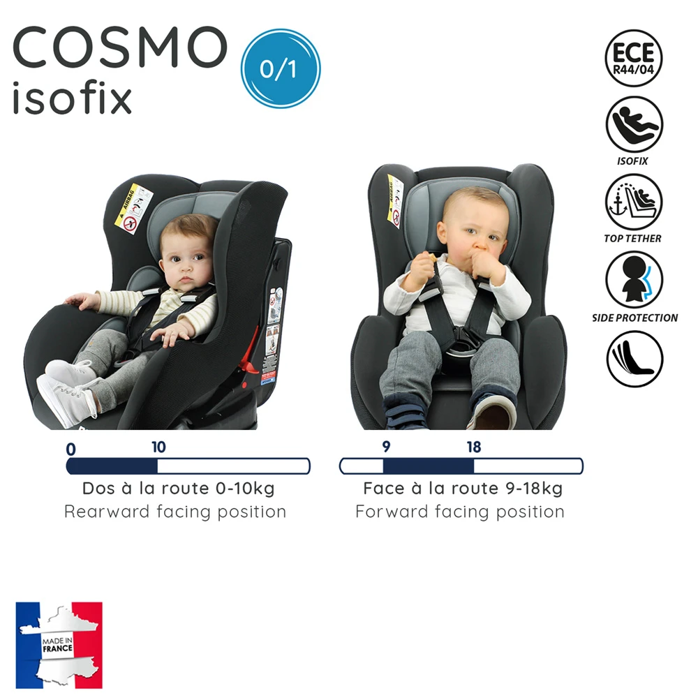 Siège Auto Cosmo Isofix Luxe Rouge - Groupe 0/1 5 Siège Auto Cosmo Isofix Luxe Rouge - Groupe 0/1 – Image 5