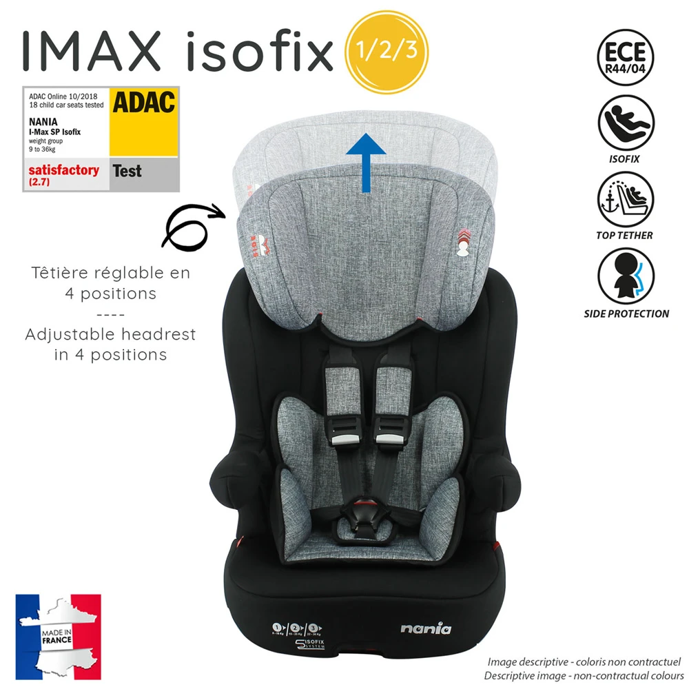 Siège Auto Imax Isofix Luxe Rouge - Groupe 1/2/3 5 Siège Auto Imax Isofix Luxe Rouge - Groupe 1/2/3 – Image 5