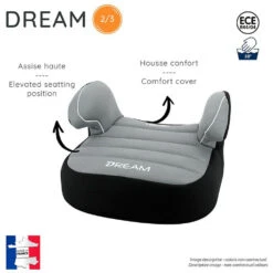 Rehauseur Dream Linea Bleu - Groupe 2/3 5 Rehauseur Dream Linea Bleu - Groupe 2/3 -Allobébé ia032565111 2