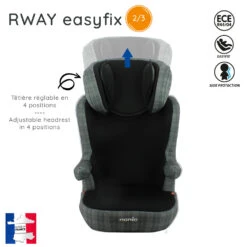 Siège Auto Rway Easyfix London - Groupe 2/3 11 Siège Auto Rway Easyfix London - Groupe 2/3 -Allobébé ia032571792 4