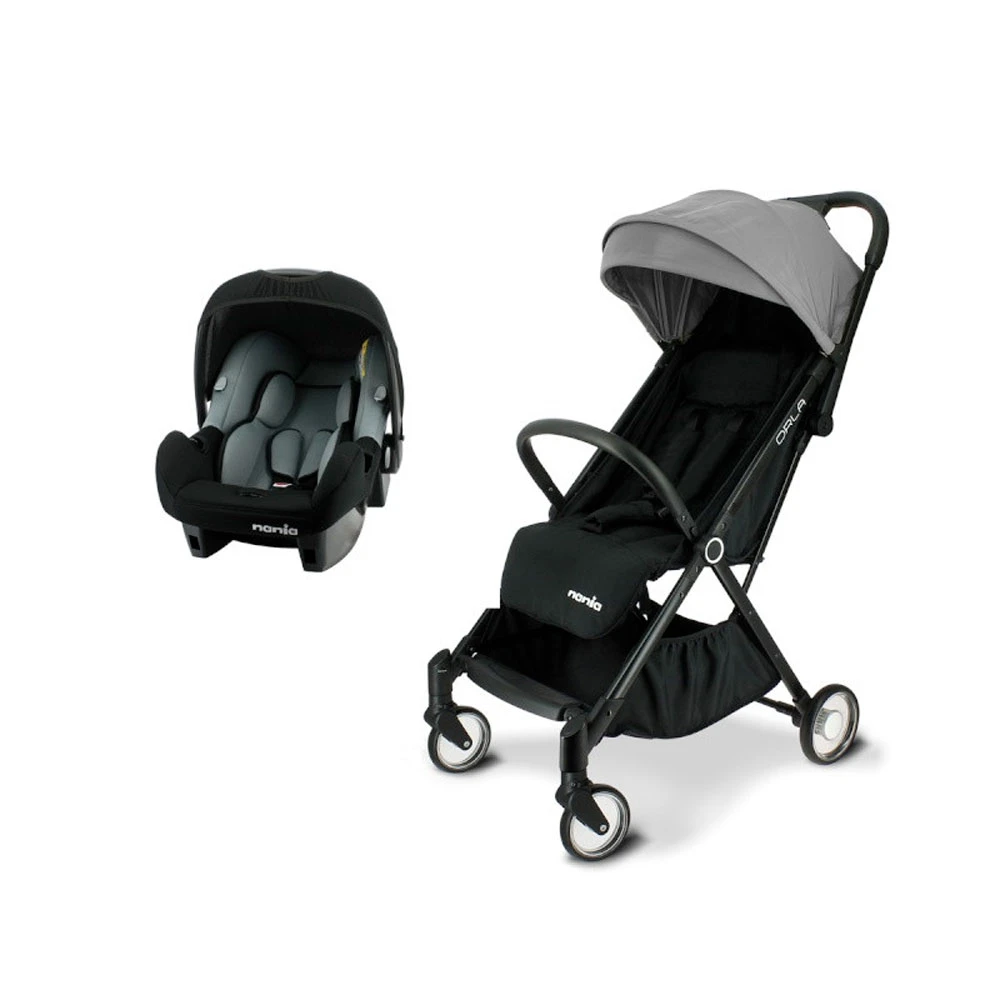 Poussette Combiné 2en1 Orla + Siège Auto Beone Groupe 0 Gris 1 Poussette Combiné 2en1 Orla + Siège Auto Beone Groupe 0 Gris
