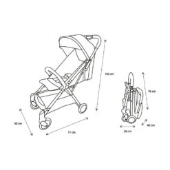 Poussette Combiné 2en1 Orla + Siège Auto Beone Groupe 0 Gris 9 Poussette Combiné 2en1 Orla + Siège Auto Beone Groupe 0 Gris -Allobébé ia041201734 4