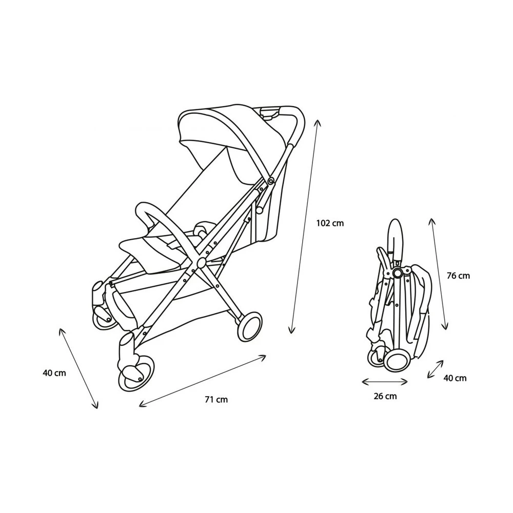 Poussette Combiné 2en1 Orla + Siège Auto Beone Groupe 0 Gris 5 Poussette Combiné 2en1 Orla + Siège Auto Beone Groupe 0 Gris – Image 5