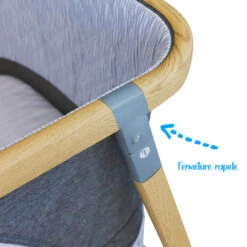 Lit Pliant Bébé 3 En 1 Lido Bois / Gris 16 Lit Pliant Bébé 3 En 1 Lido Bois / Gris -Allobébé ia063182101 5