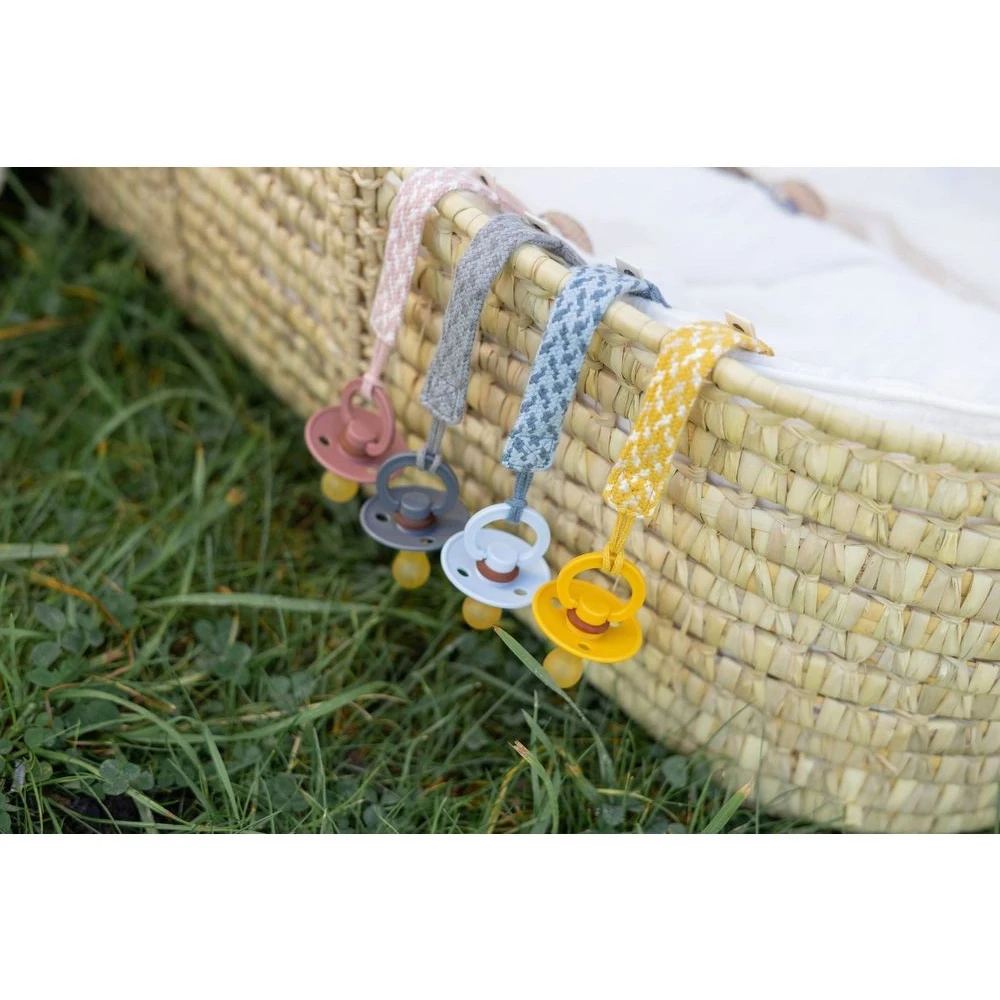 BIBS Attache Sucette Mustard, Ivory Et Vanilla 2 BIBS Attache Sucette Mustard, Ivory Et Vanilla – Image 2