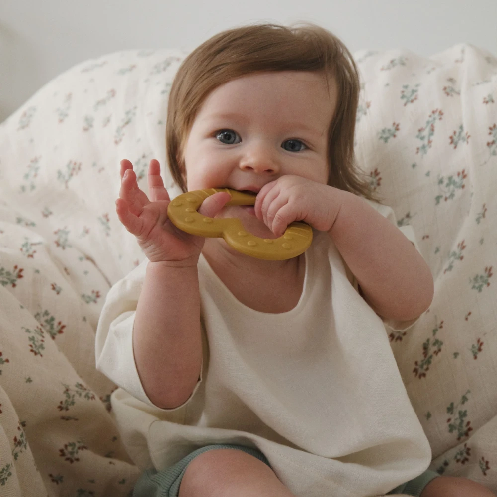 BIBS Anneau De Dentition Coeur Sage 2 BIBS Anneau De Dentition Coeur Sage – Image 2