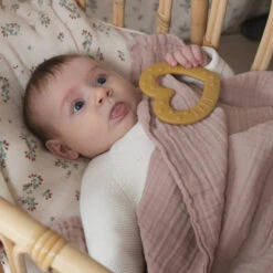 BIBS Anneau De Dentition Coeur Ivory -Allobébé ib061120007 2