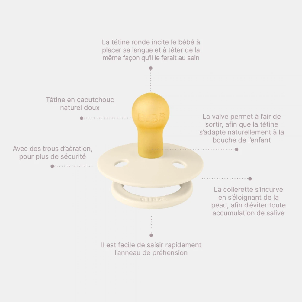 BIBS Pack De 2 Sucettes Colour Caoutchouc 0-6 Mois Haze Et Blossom 7 BIBS Pack De 2 Sucettes Colour Caoutchouc 0-6 Mois Haze Et Blossom – Image 7