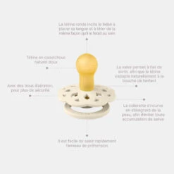 BIBS Pack De 2 Sucettes Bohème Caoutchouc 6 Mois+ Woodchuck Et Blush 16 BIBS Pack De 2 Sucettes Bohème Caoutchouc 6 Mois+ Woodchuck Et Blush -Allobébé ib061229154 6