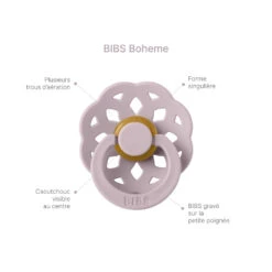 BIBS Pack De 2 Sucettes Bohème Caoutchouc 0-6 Mois Vanilla Et Peach 15 BIBS Pack De 2 Sucettes Bohème Caoutchouc 0-6 Mois Vanilla Et Peach -Allobébé ib061229161 5