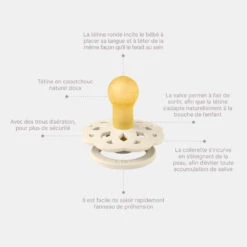 BIBS Pack De 2 Sucettes Bohème Caoutchouc 0-6 Mois Vanilla Et Peach 16 BIBS Pack De 2 Sucettes Bohème Caoutchouc 0-6 Mois Vanilla Et Peach -Allobébé ib061229161 6