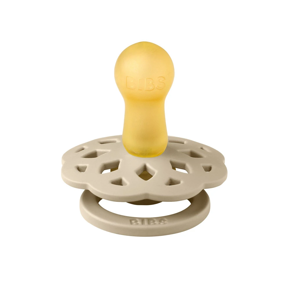 BIBS Pack De 2 Sucettes Bohème Caoutchouc 6 Mois+ Vanilla Et Peach 3 BIBS Pack De 2 Sucettes Bohème Caoutchouc 6 Mois+ Vanilla Et Peach – Image 3