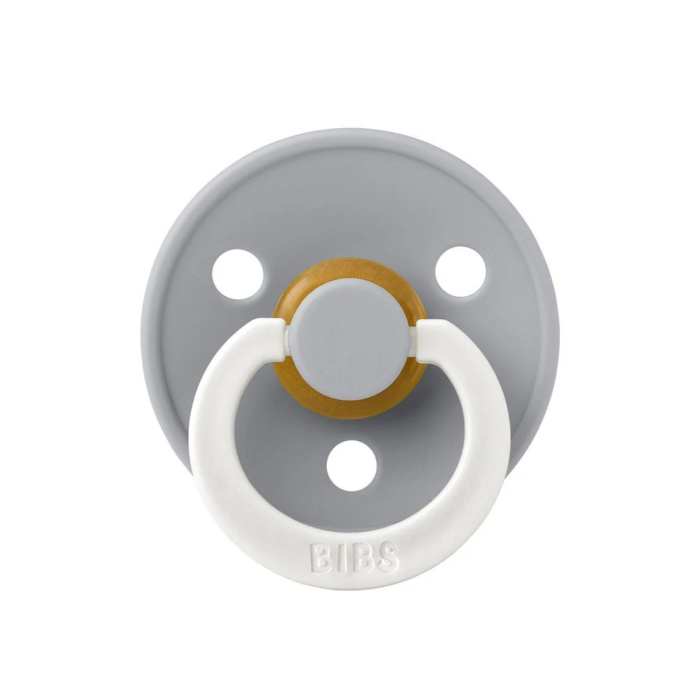 BIBS Pack De 2 Sucettes Colour Caoutchouc Phosphorescente 0-6 Mois Sage Et Cloud 2 BIBS Pack De 2 Sucettes Colour Caoutchouc Phosphorescente 0-6 Mois Sage Et Cloud – Image 2