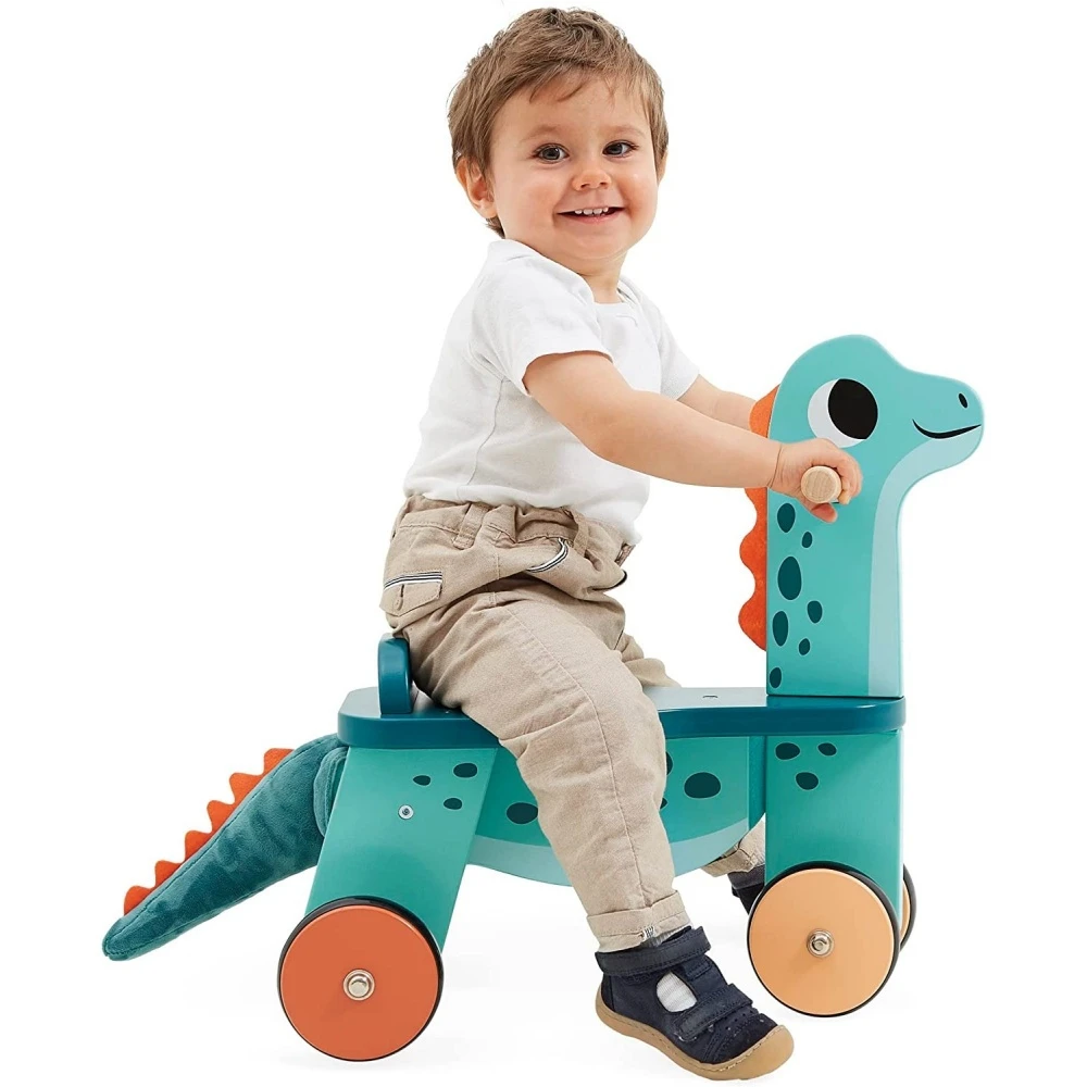 Janod Porteur Bébé Dino Portosaurus 7 Janod Porteur Bébé Dino Portosaurus – Image 7