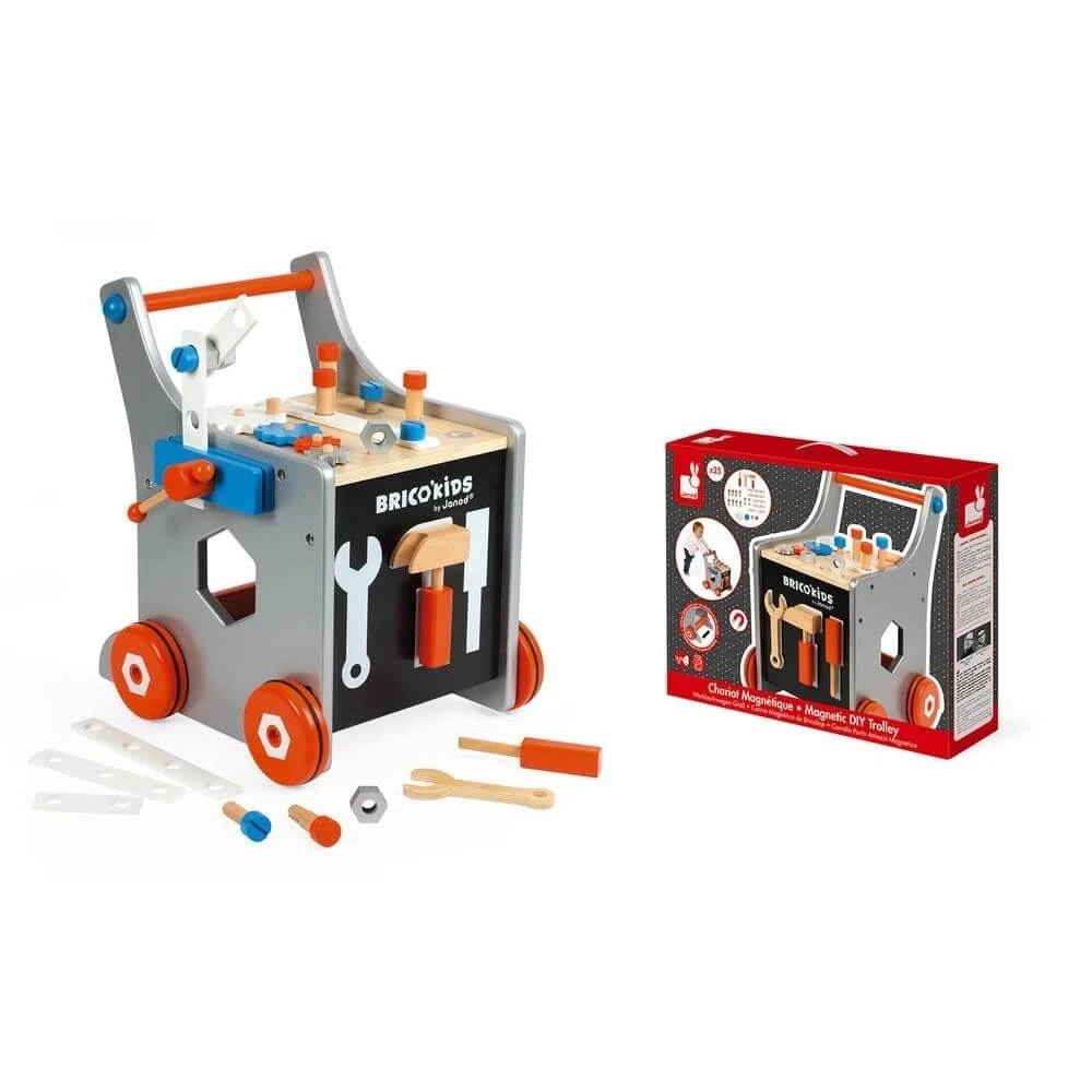 Janod Chariot De Marche Magnétique Brico'kids 2 Janod Chariot De Marche Magnétique Brico'kids – Image 2