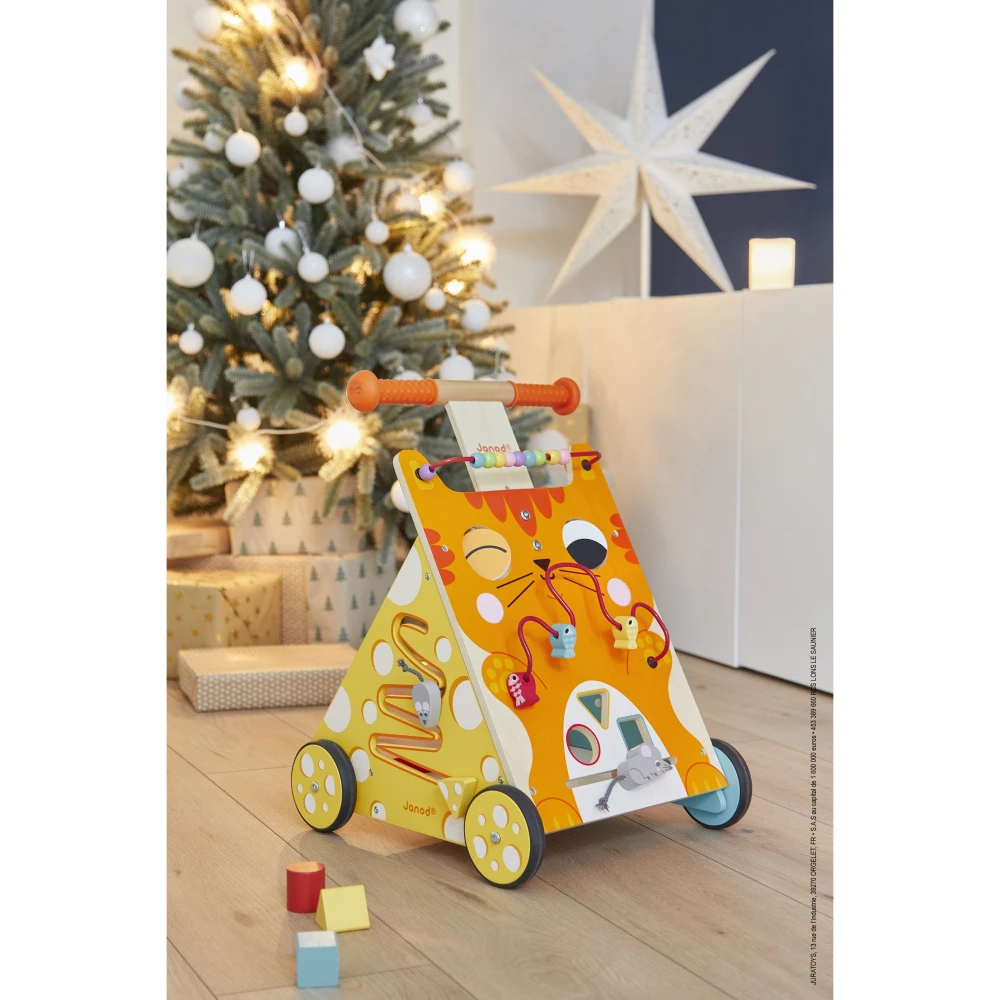 Janod Chariot De Marche Multi-activités Chat 3 Janod Chariot De Marche Multi-activités Chat – Image 3