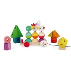 Janod Train Géant à Tirer En Bois Zigolos -Allobébé ja082082025 5