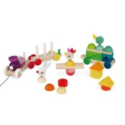 Janod Train Géant à Tirer En Bois Zigolos -Allobébé ja082082025 7