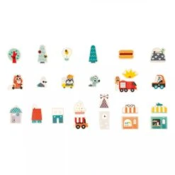 Janod Lot De 24 Magnets Ville