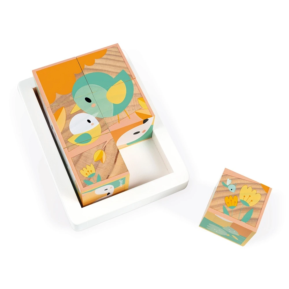 Janod Lot De 6 Cubes En Bois Pure 11 Janod Lot De 6 Cubes En Bois Pure – Image 11