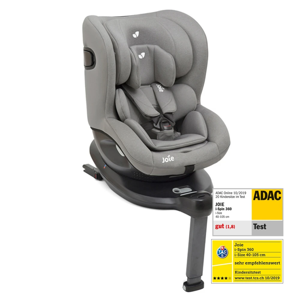 Joie Siège Auto I-size Spin 360 Grey Flannel Groupe 0+/1 2 Joie Siège Auto I-size Spin 360 Grey Flannel Groupe 0+/1 – Image 2