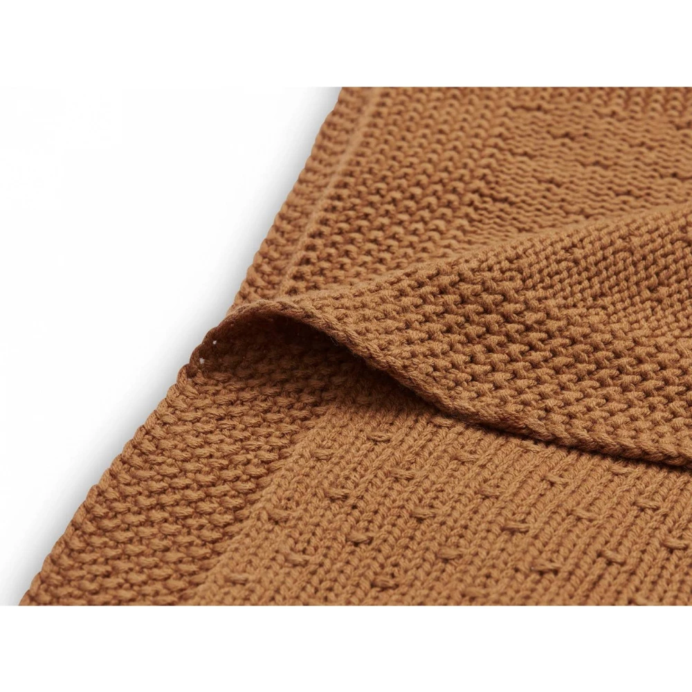 Jollein Couverture Berceau 75x100cm Bliss Knit Caramel 3 Jollein Couverture Berceau 75x100cm Bliss Knit Caramel – Image 3
