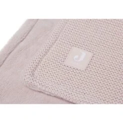 Jollein Couverture Berceau 75x100cm Basic Knit Pale Pink/fleece -Allobébé jl040566107 4