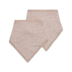 Jollein Lot De 2 Bavoirs Bandana Snake Pale Pink