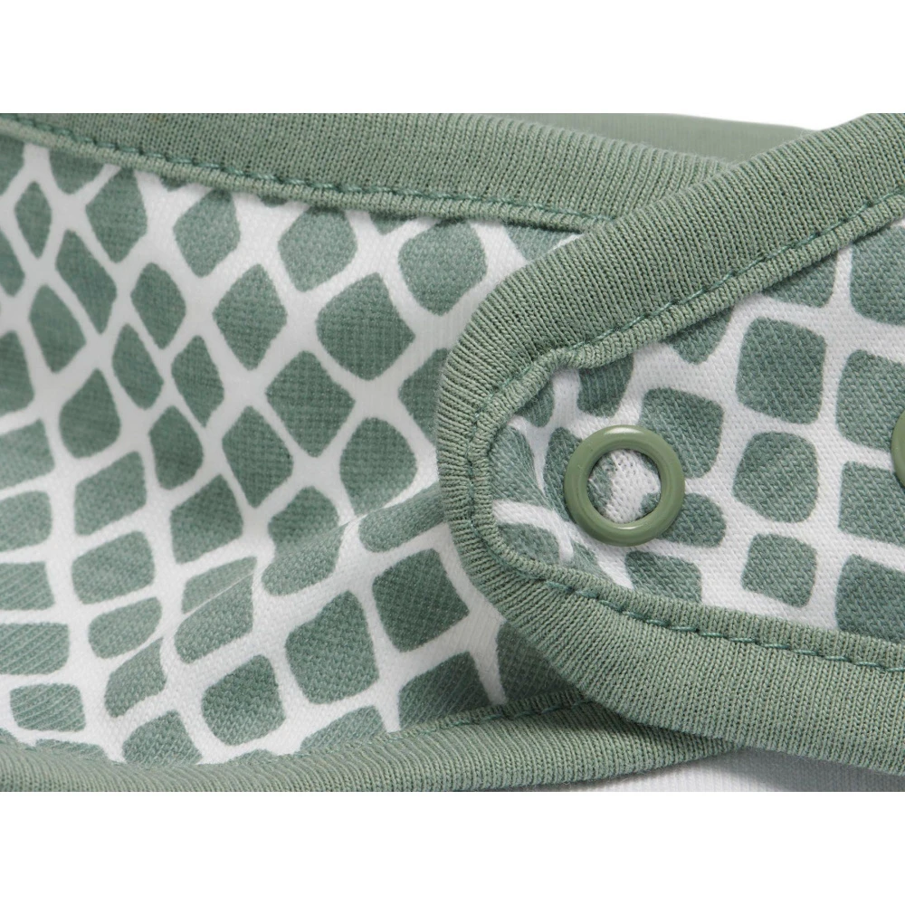 Jollein Lot De 2 Bavoirs Bandana Snake Ash Green 3 Jollein Lot De 2 Bavoirs Bandana Snake Ash Green – Image 3